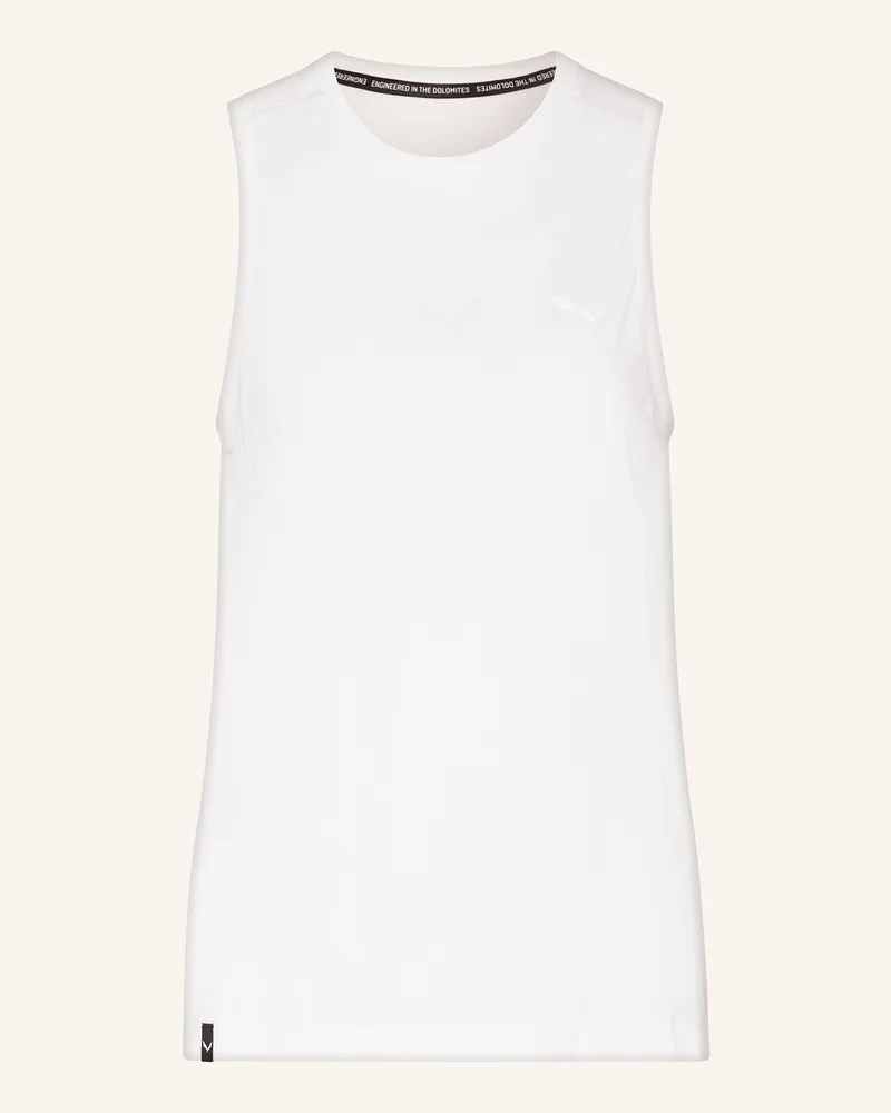 Salewa Tanktop PUEZ DRY Weiss