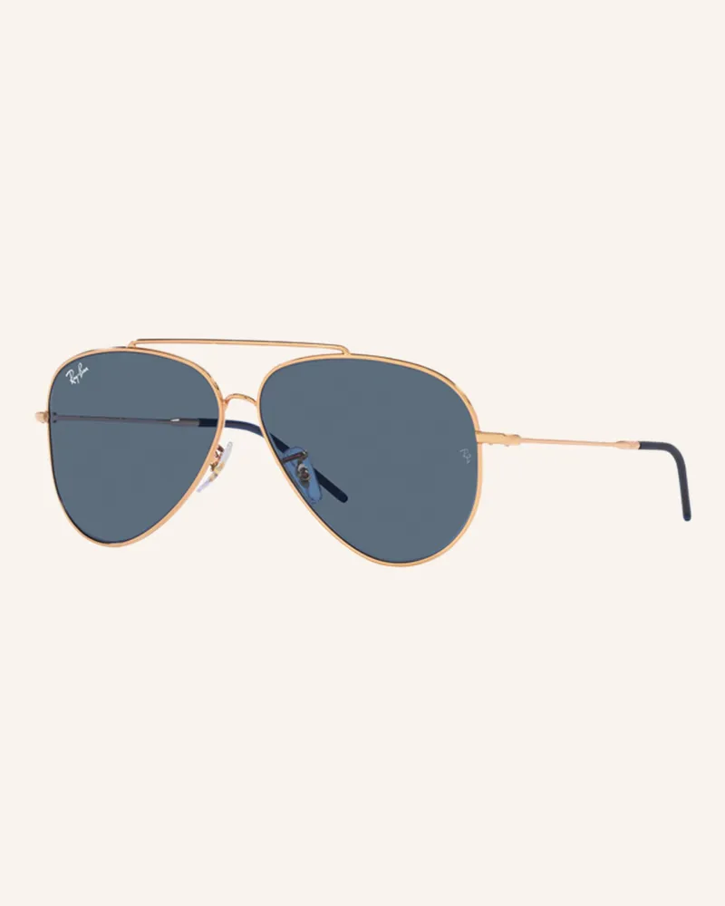 Ray Ban Sonnenbrille Aviator Reverse gold 92023a