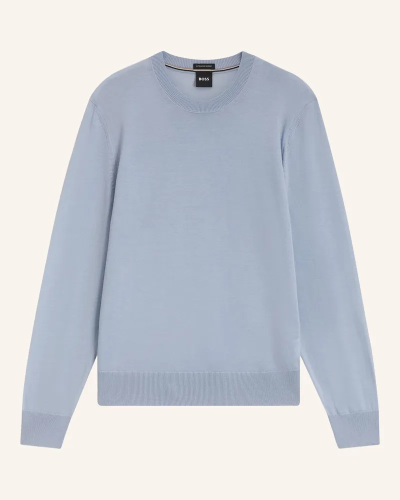 HUGO BOSS Pullover H-Leno Regular Fit blau Blau
