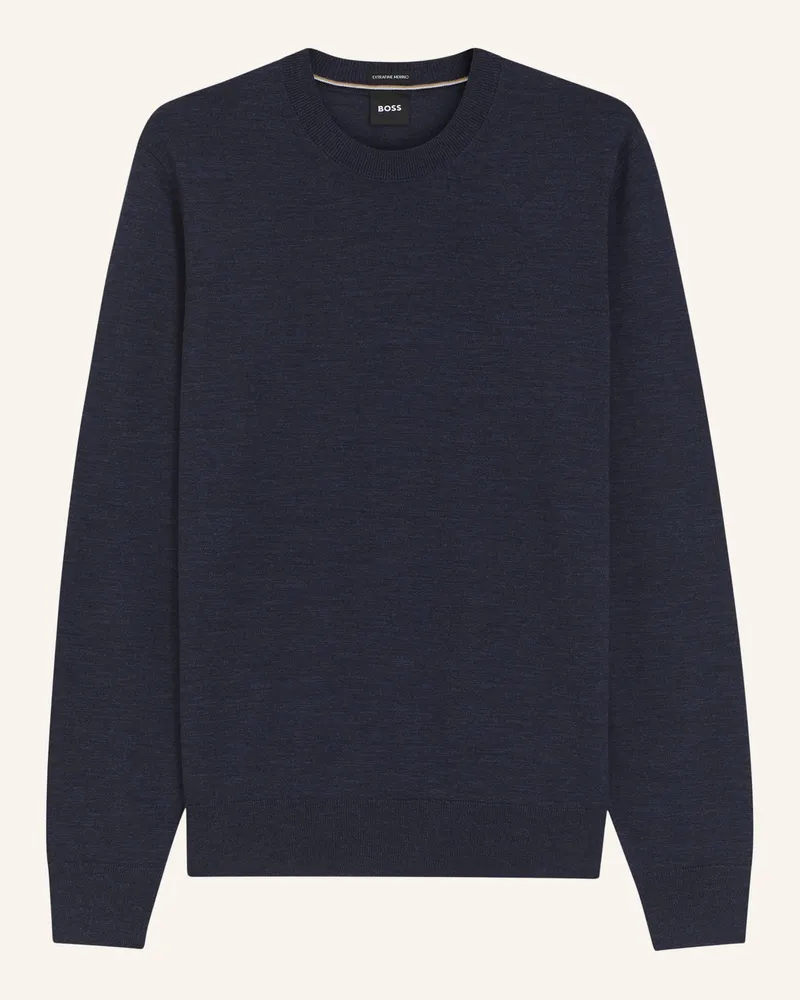 HUGO BOSS Pullover H-Leno Regular Fit blau Blau