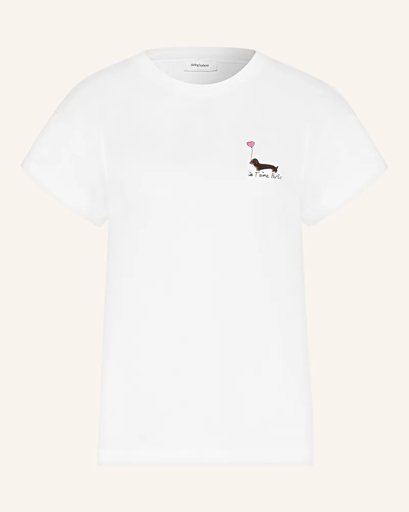 Darling Harbour T-Shirt Mit Stickerei weiss White