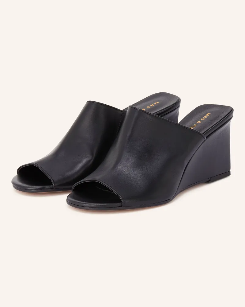 Mrs & HUGS Wedges Schwarz