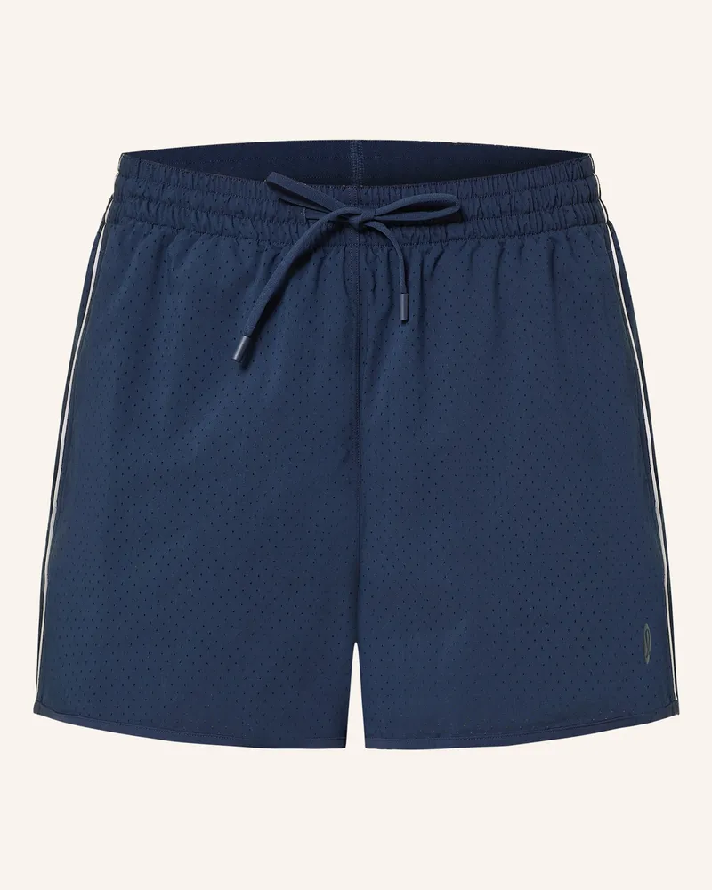 LULULEMON 2-in-1-Tennisshorts PERFORATED RELAXED 3IN Dunkelblau