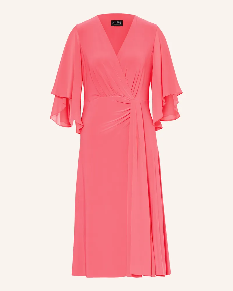 Joseph Ribkoff Kleid in Wickeloptik Lachs