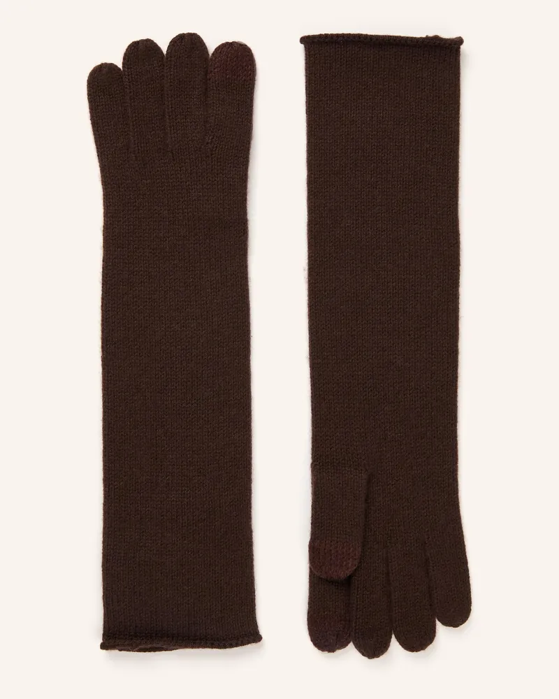 Maje Handschuhe Dunkelbraun