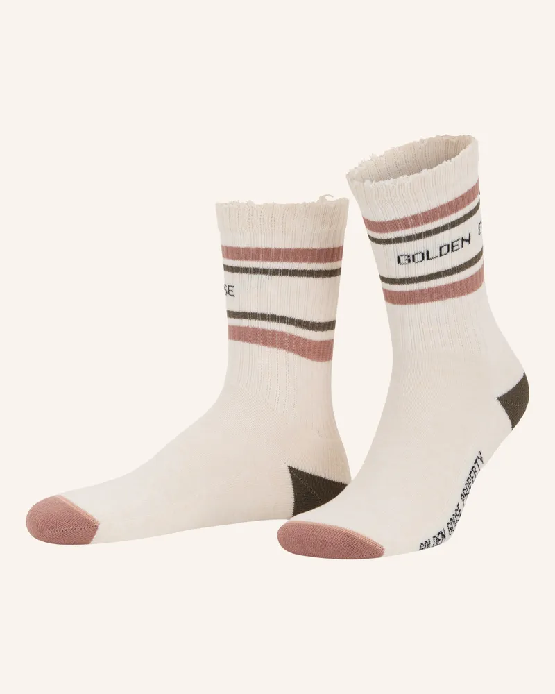 Golden Goose Socken weiss Creme