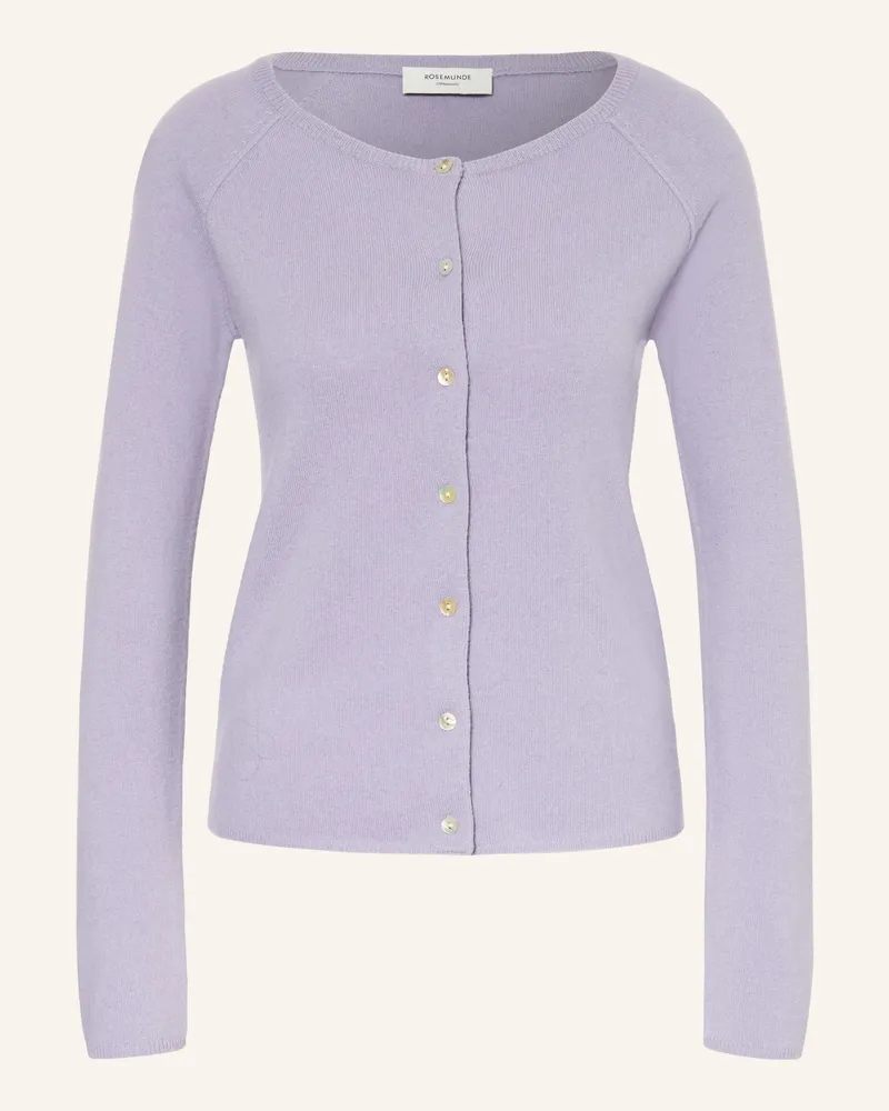 Rosemunde Strickjacke Laica Mit Cashmere lila Helllila