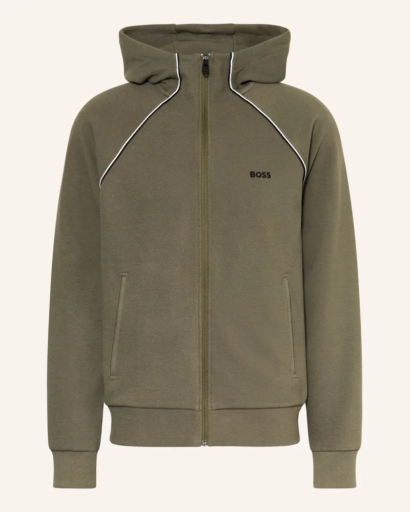 HUGO BOSS Sweatjacke JOIN SAGGY Oliv