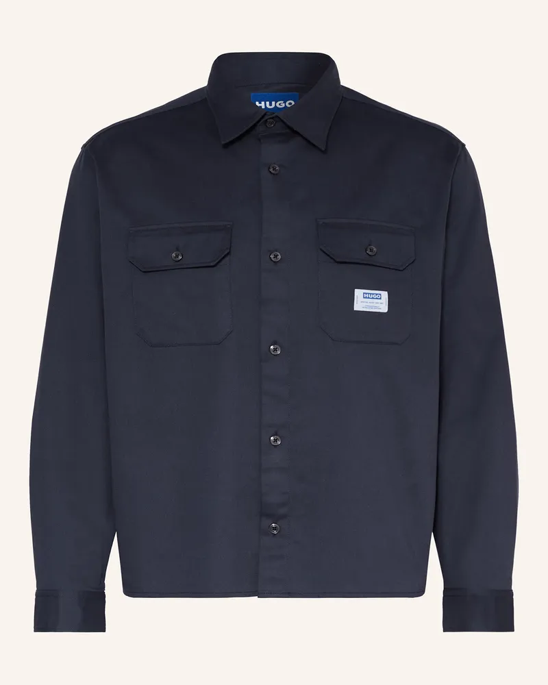 HUGO BOSS Overshirt EKYNONE Dunkelblau