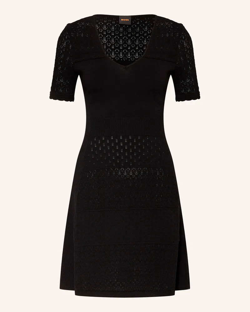 HUGO BOSS Strickkleid FUART Schwarz