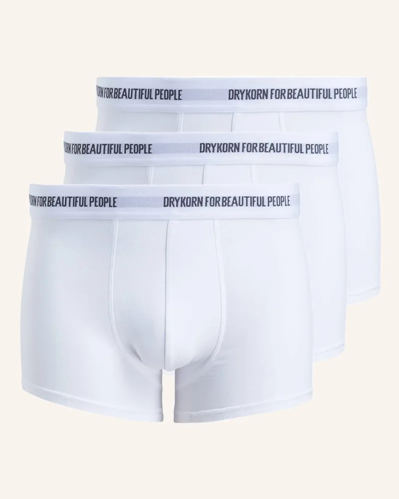 Drykorn 3er-Pack Boxershorts CORBIN Weiss