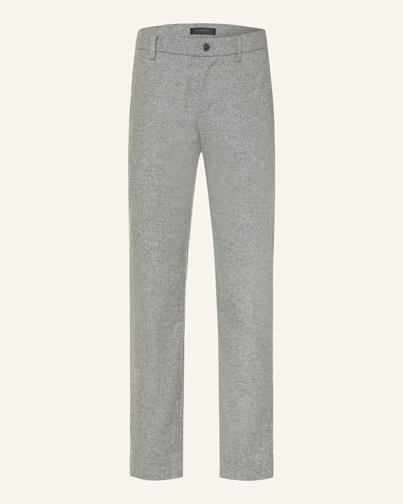 Alberto Flanellhose Lou Regular Fit grau Hellgrau
