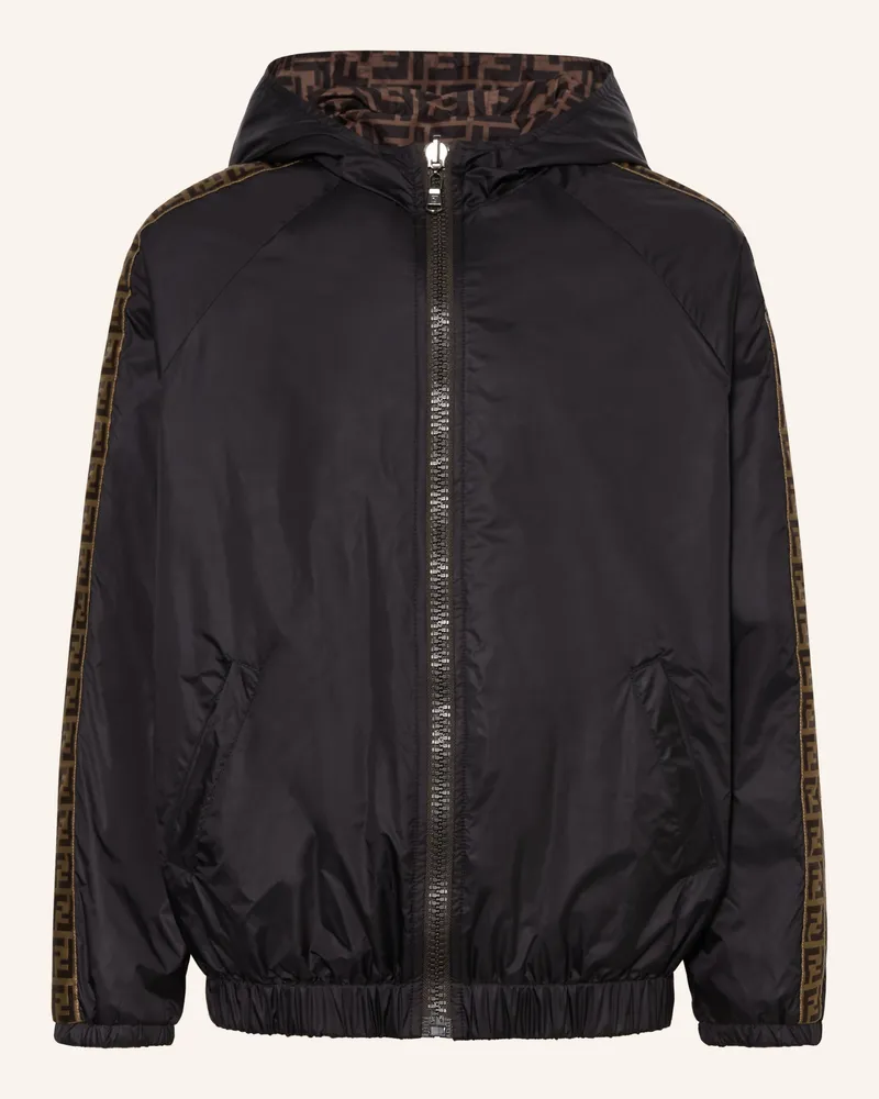 Fendi Jacke Zum Wenden schwarz Schwarz