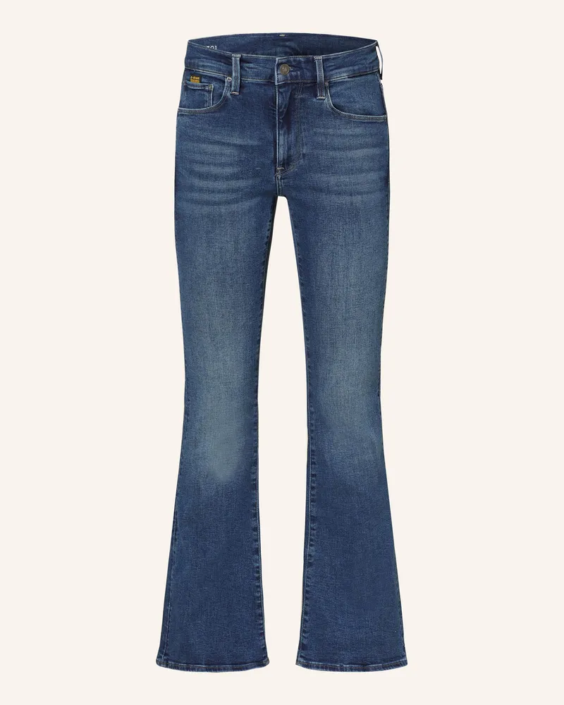 G-STAR RAW Flared Jeans 3301 blau H281