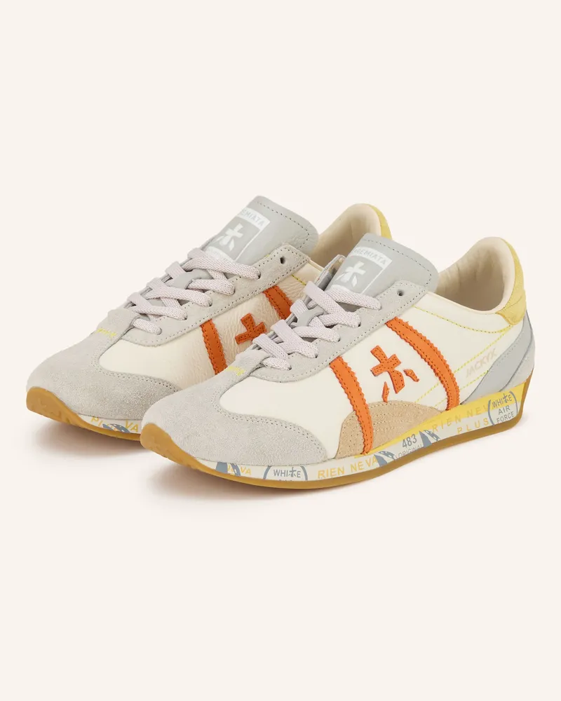 Premiata Sneaker Jacky orange Weiss