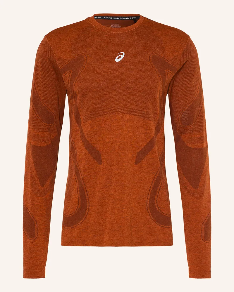Asics Laufshirt Road Seamless Ls rot Rot