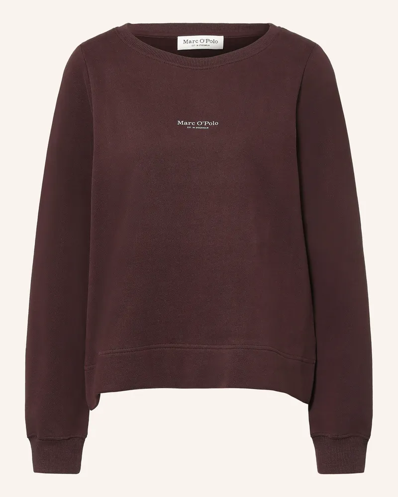 Marc O'Polo Sweatshirt rot Dunkelbraun