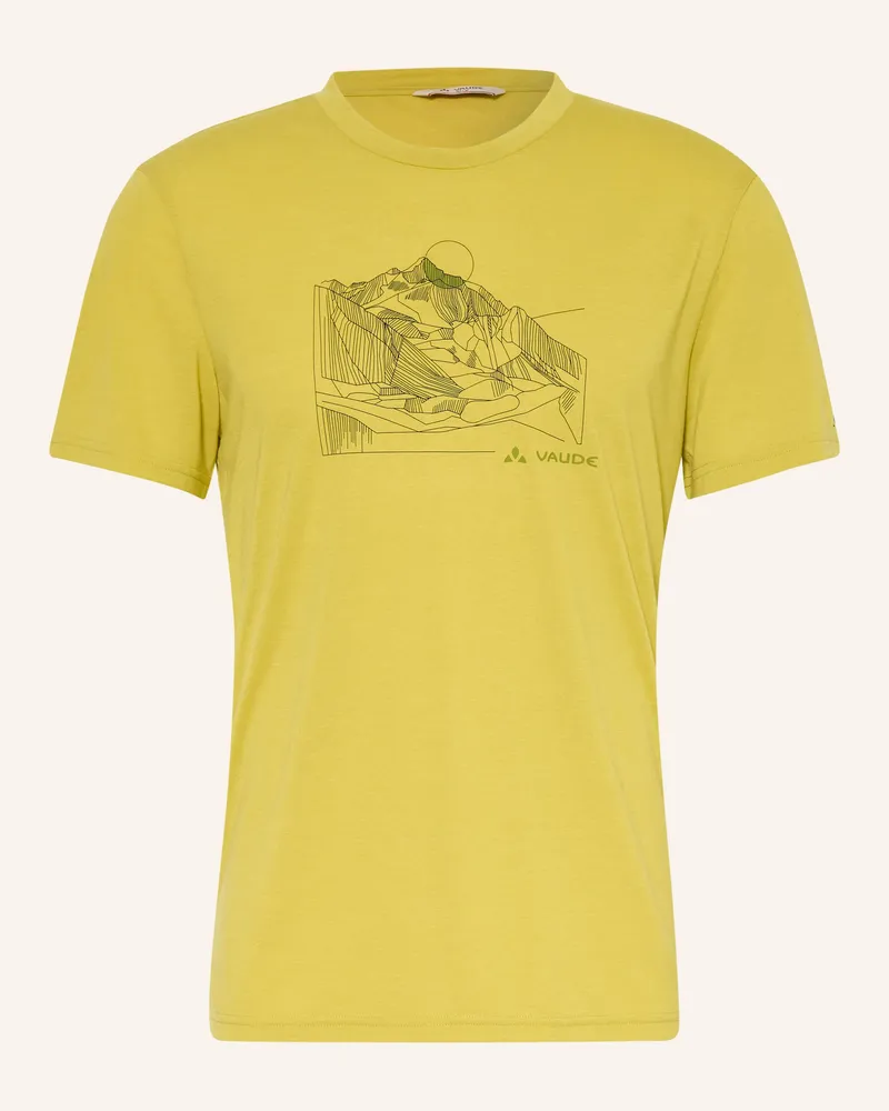 Vaude T-Shirt Tekoa Iii gruen Dunkelgelb