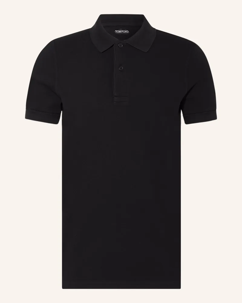 Tom Ford Piqué-Poloshirt Schwarz