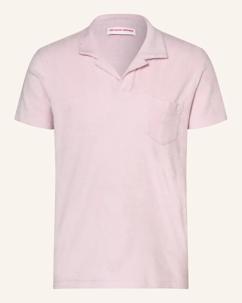 Orlebar Brown Resorthemd Aus Frottee rosa Hellrosa