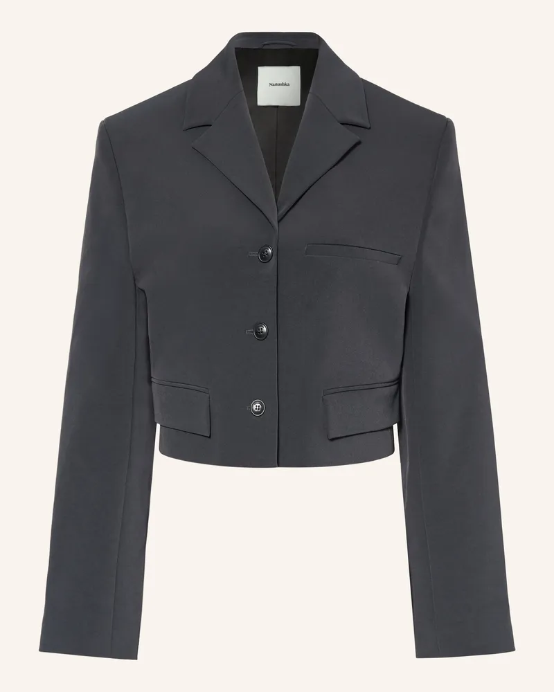 Nanushka Blazer Sinead blau Blaugrau