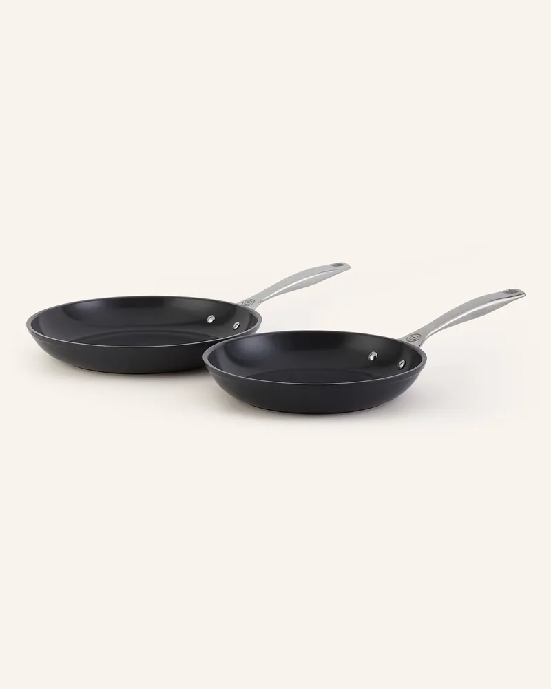 Le Creuset 2tlg. Pfannen-Set Essential schwarz Schwarz