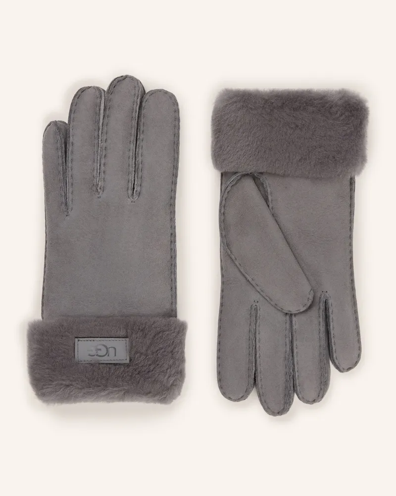 UGG Lederhandschuhe grau Grau