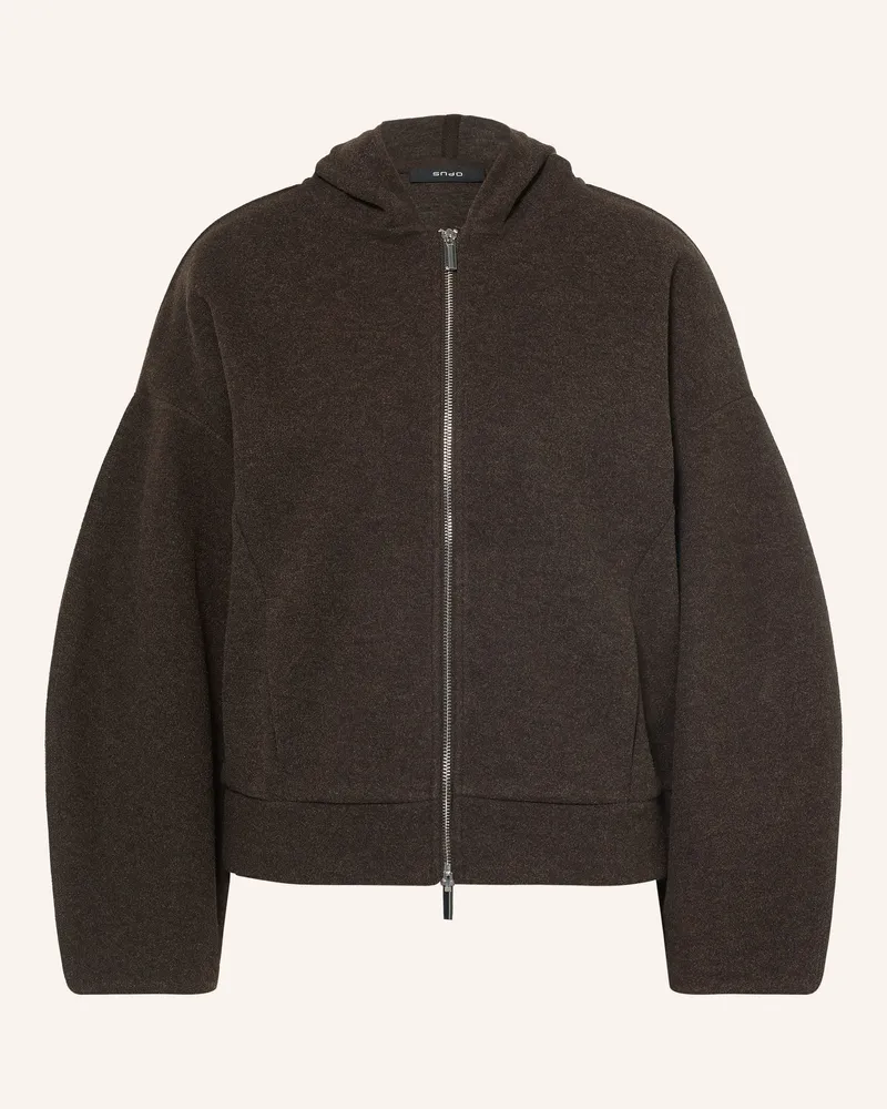 OPUS Sweatjacke Geisi braun Dunkelbraun