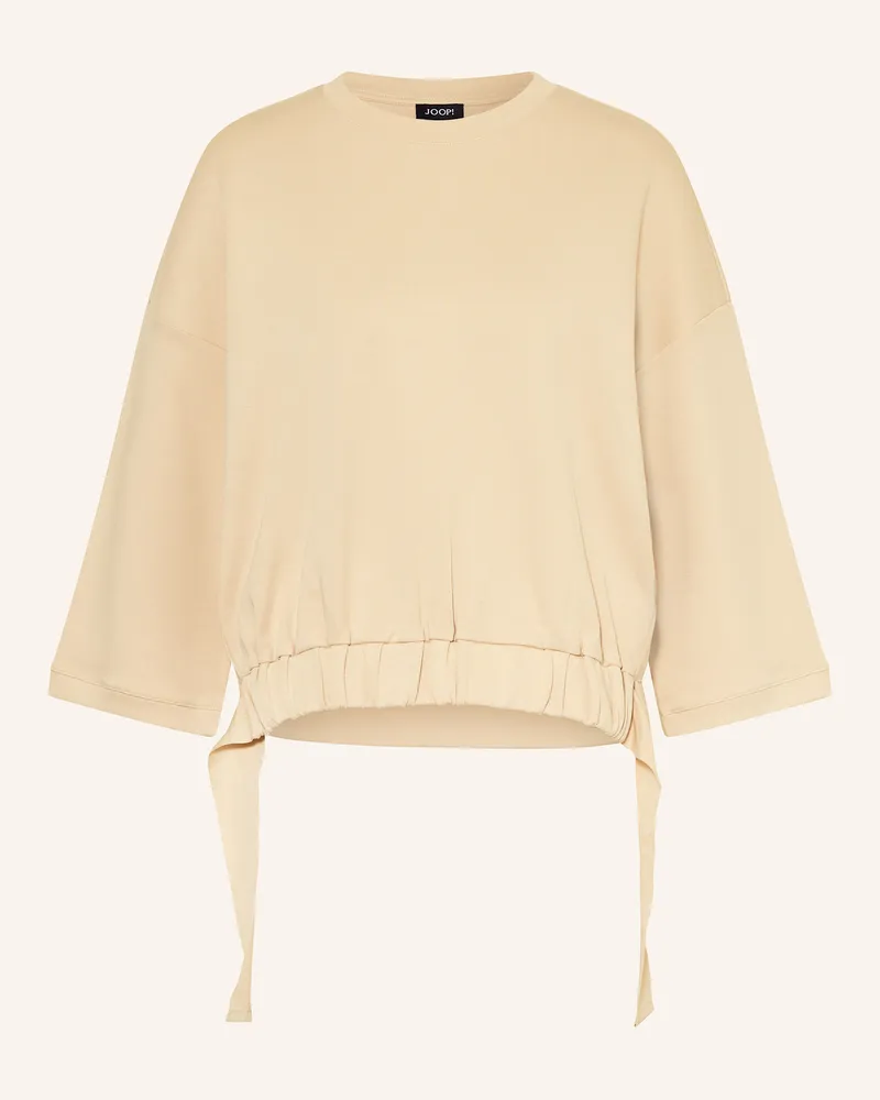 JOOP! Sweatshirt TARINA mit 3/4-Arm Hellbraun