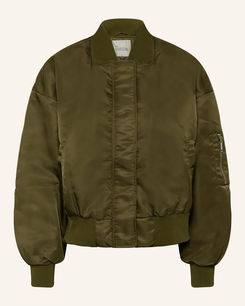 My Essential Wardrobe Helgamw  Bomberjacke grau Dunkelgrün