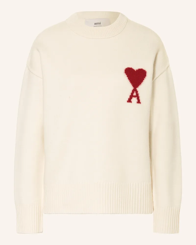 AMI Paris Pullover weiss Weiss