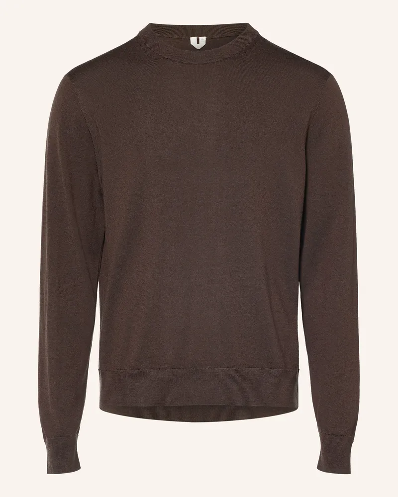 Arket Pullover Aus Merinowolle braun Dunkelbraun