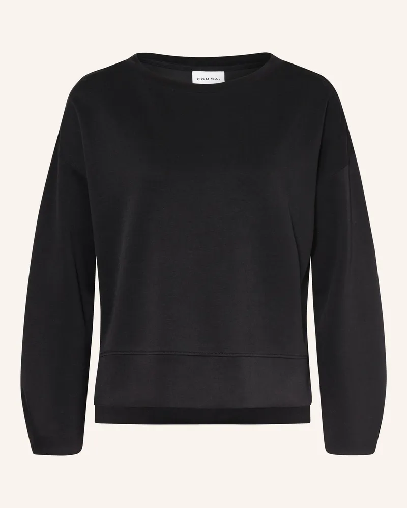 COMMA Sweatshirt schwarz Schwarz