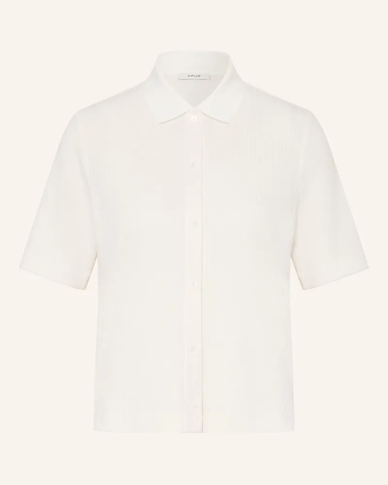 OPUS Hemdbluse Somelli weiss Creme