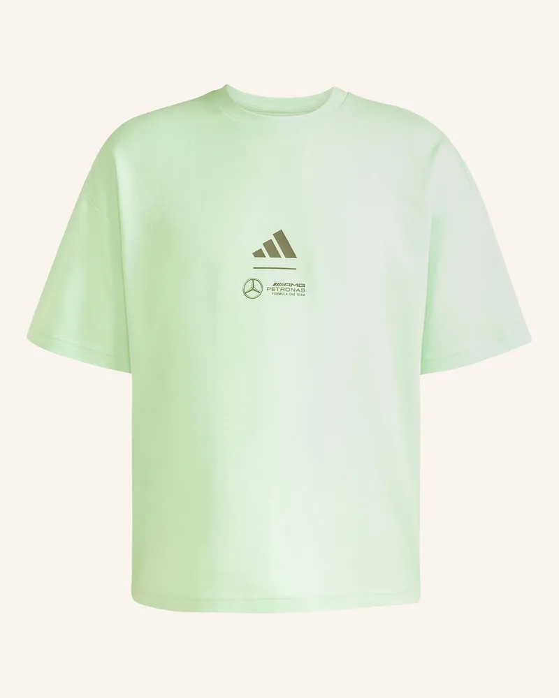 adidas T-Shirt MERCEDES - AMG PETRONAS FORMULA ONE TEAM PREMIUM WOVEN Mint