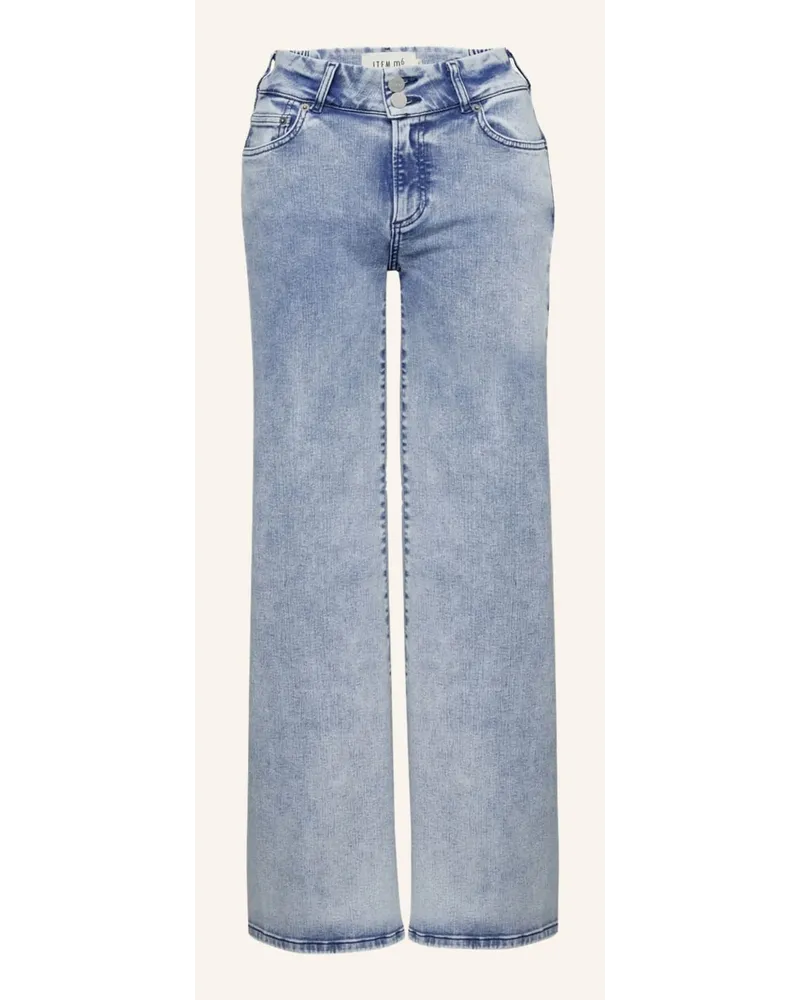 ITEM m6 Flared Jeans WIDE LEGGED HIGH RISE DENIM Blau