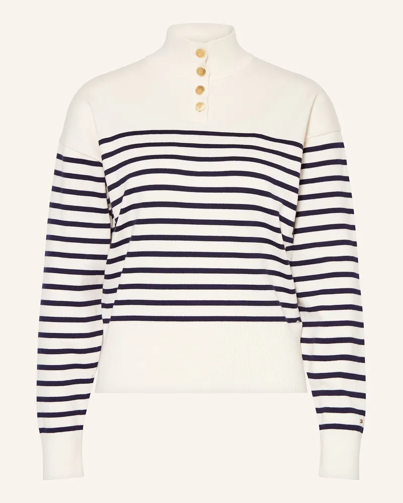 Tommy Hilfiger Troyer weiss Dunkelblau