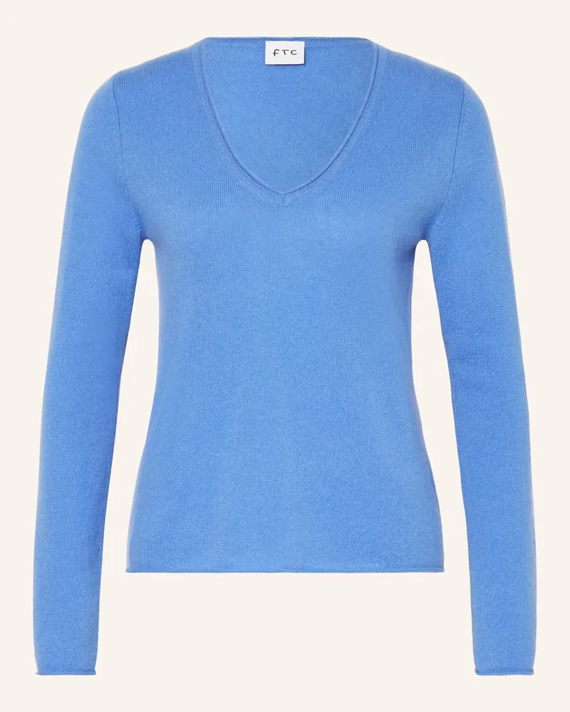 FTC Cashmere Cashmere-Pullover Blau