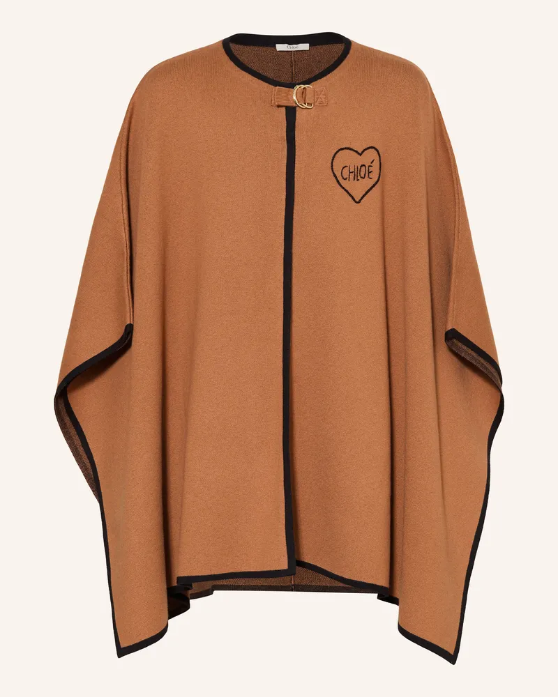 Chloé Cape braun Cognac