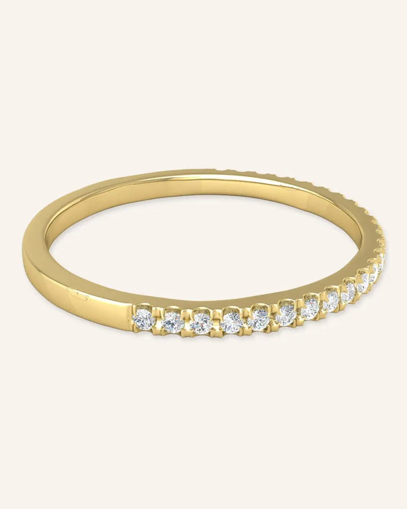 VEYNOU Ring MARA aus 18 Karat Gelbgold und 0,10ct. Diamanten Gold