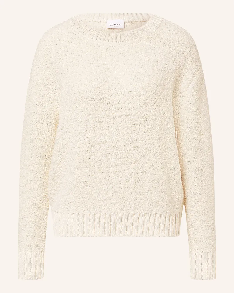 COMMA Pullover weiss Creme