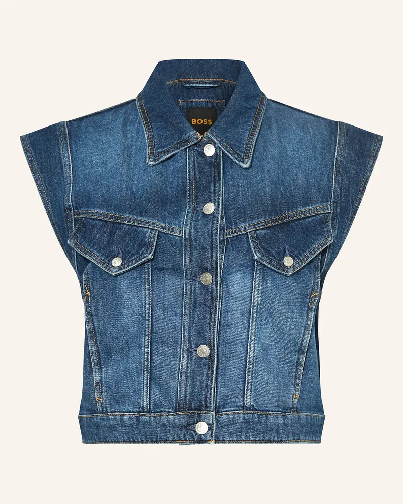 HUGO BOSS Jeansweste Dunkelblau
