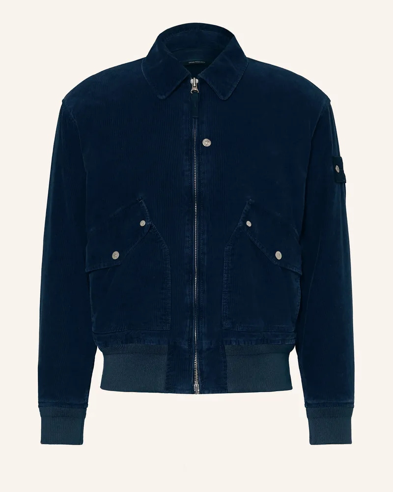 Stone Island Cordjacke Dunkelblau