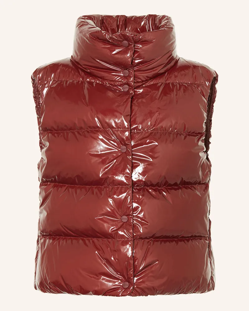 Herno Daunenweste rot Dunkelrot