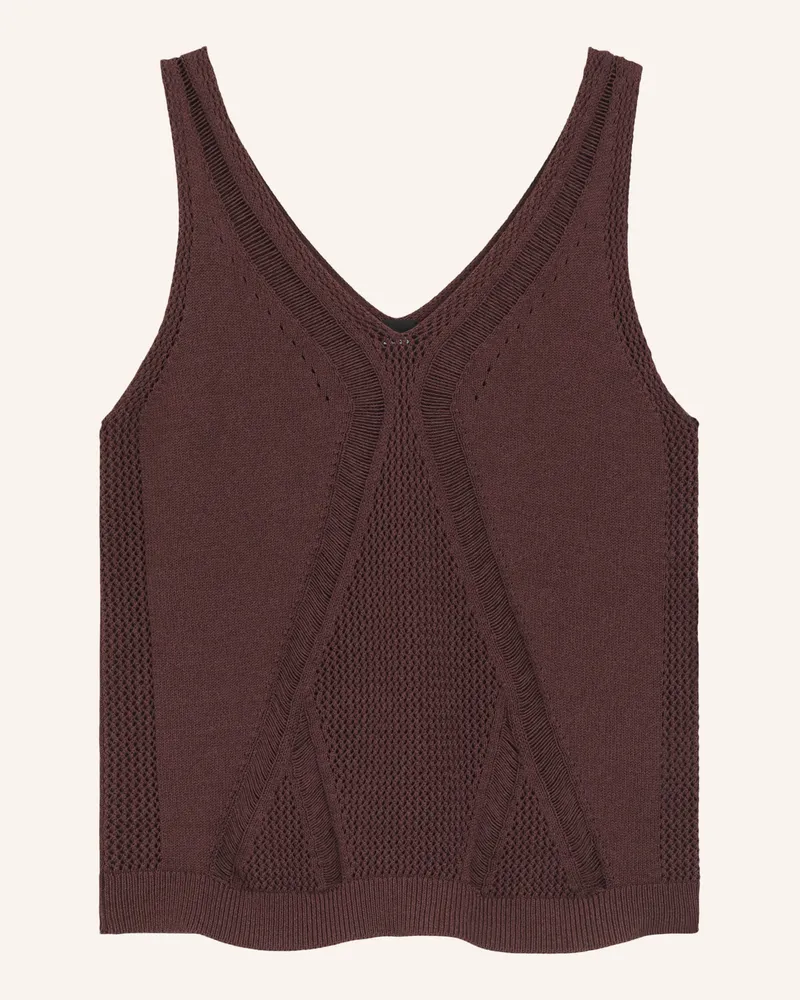 HUGO BOSS Casual Top Fonica braun Dunkelbraun