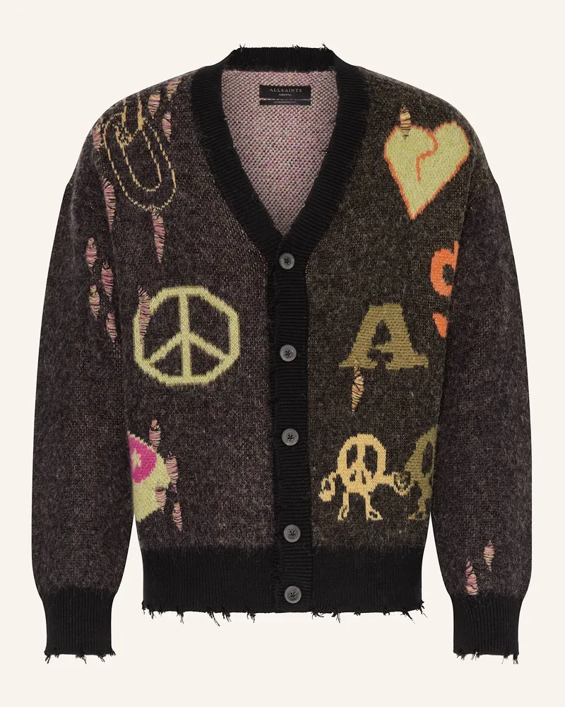 AllSaints Strickjacke EMOTIVE Schwarz