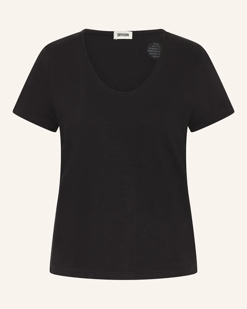 Drykorn T-Shirt Navivi schwarz Schwarz