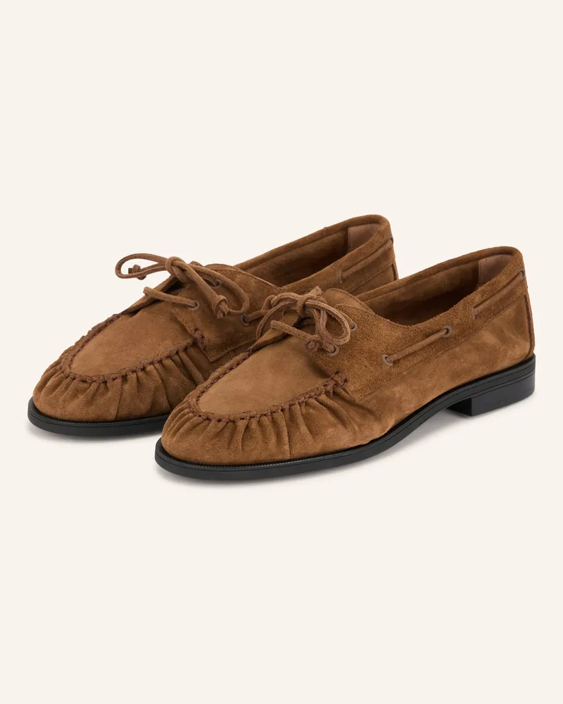 HUGO BOSS Bootsschuhe Lycia braun Cognac