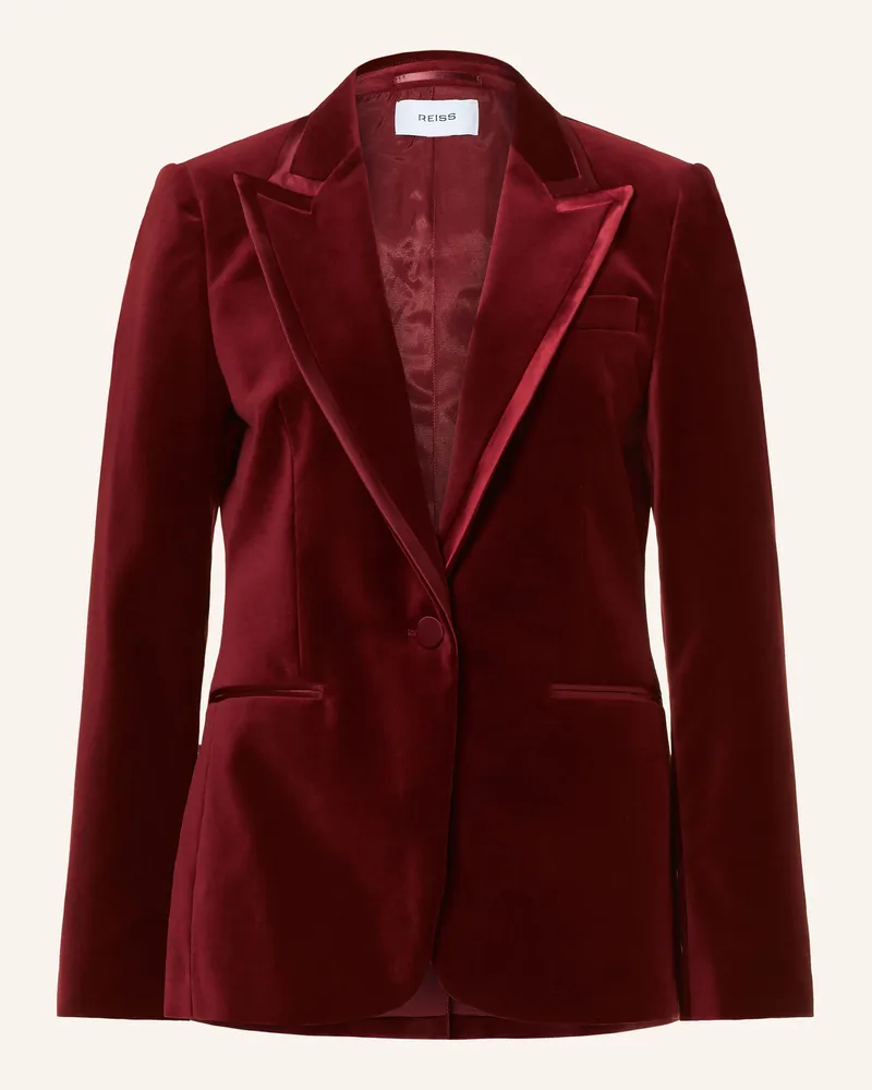 Reiss Samtblazer Wren rot Dunkelrot