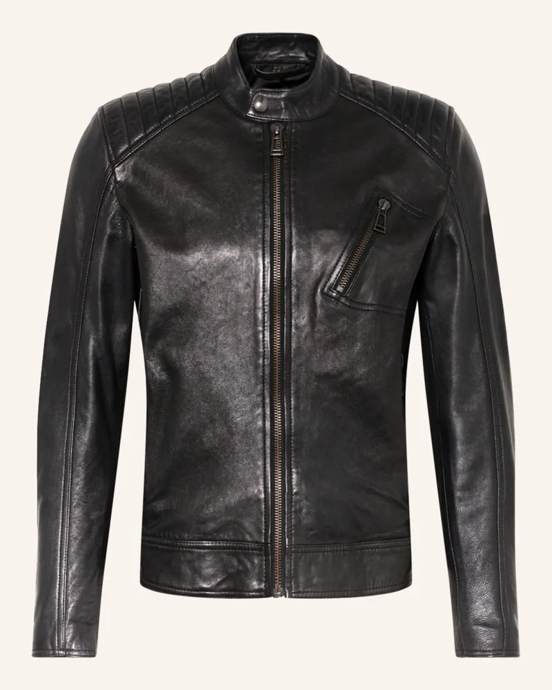 Belstaff Lederjacke schwarz Schwarz
